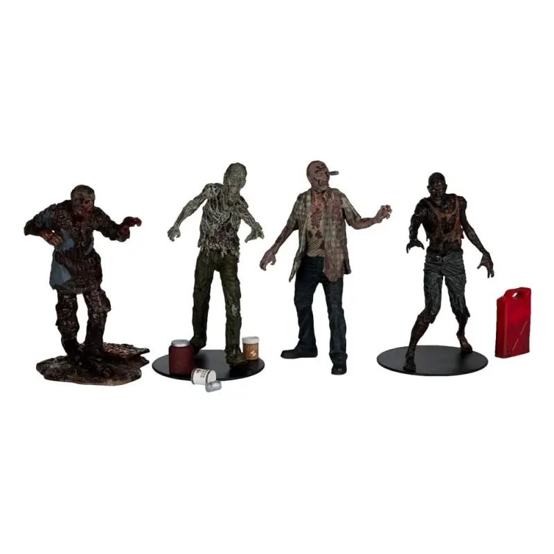 The Walking Dead - Pack 4 figurines Walkers 13 cm Dagaanbieding