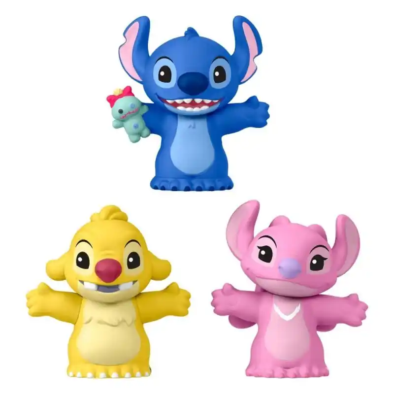 Seizoensaanbieding Lilo & Stitch - Collector Pack 3 mini figurines Little People Stitch & The Cousins Stitch 7 cm