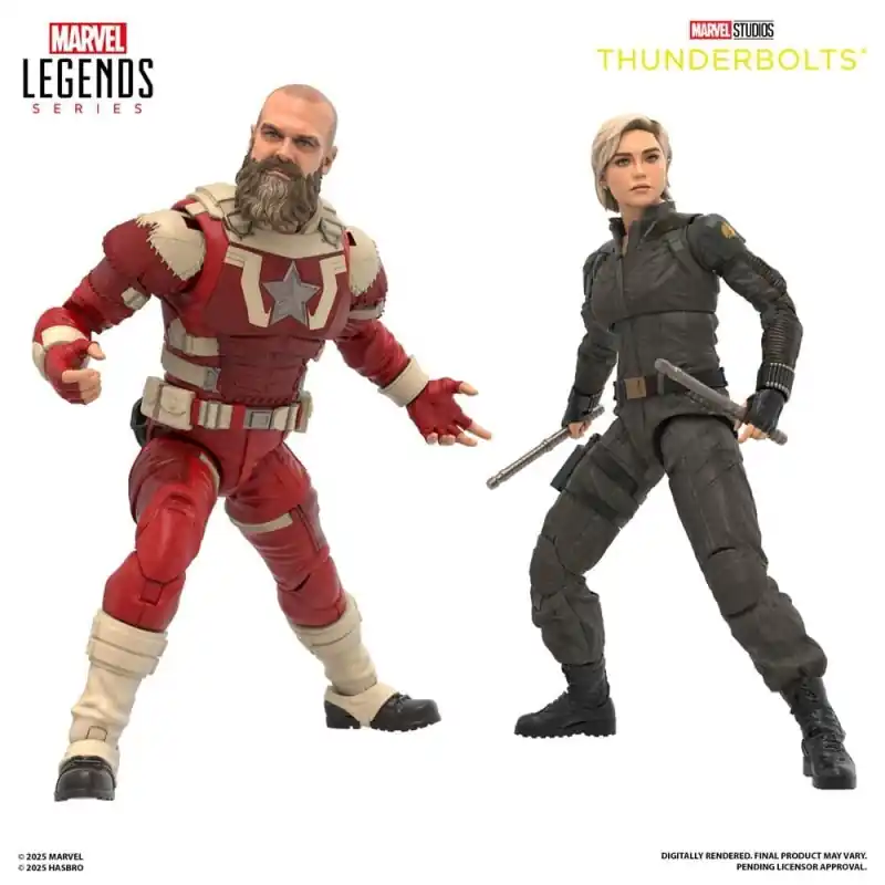 Koop Vandaag Thunderbolts Marvel Legends - Pack 2 figurines Yelena Belova & Red Guardian 15 cm