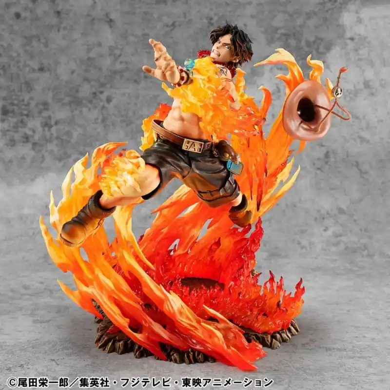 Snelle Levering One Piece - Statuette P.O.P. NEO-Maximum Portgas D. Ace 15th Anniversary Super Limited Reprint Ver. 23 cm