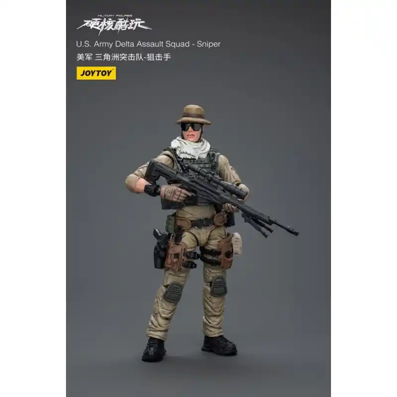 Hardcore Coldplay - Figurine 1/18 U.S. Army Delta Assault Squad Sniper 11 cm Bestel Nu