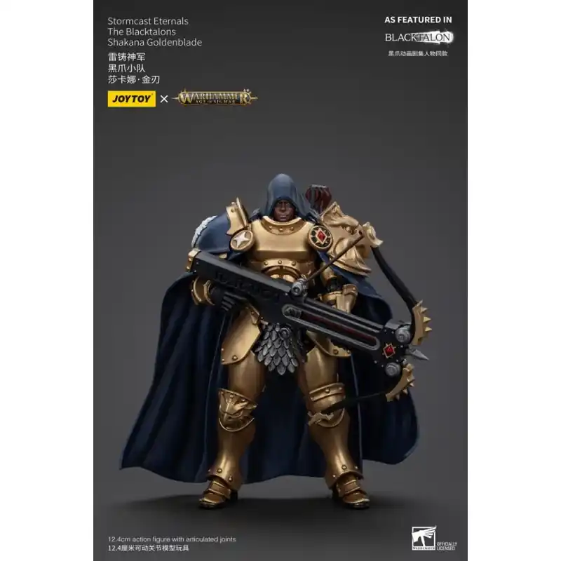 Warhammer Age of Sigmar - Figurine Stormcast Eternals The Blacktalons Shakana Goldenblade 20 cm Must-Have