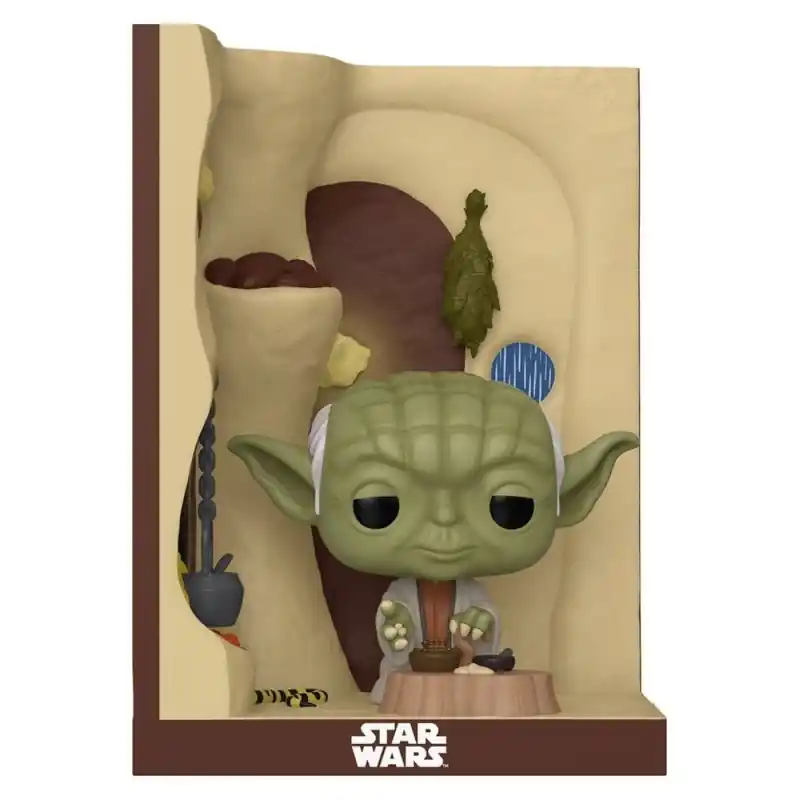 Veilige Betaling Star Wars - Figurine POP! Book Nook Yoda dans sa Hutte 9 cm