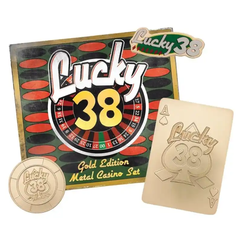 Bestseller Fallout New Vegas - Réplique Lucky 38 Imitation Gold Casino Set Limited Edition