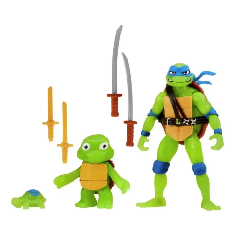 Beperkte Voorraad Ninja Turtles Teenage Years - Pack 3 figurines Leonardo Evolution 10 cm