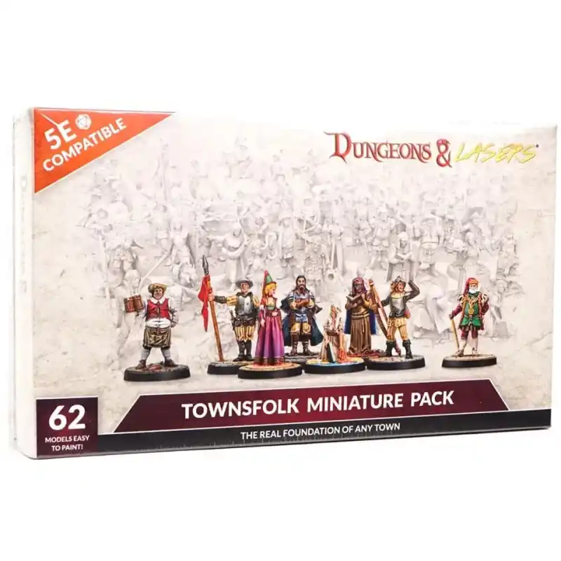 Fabrieksprijs Dungeons & Lasers - Townsfolk Miniature Pack (Figurines)