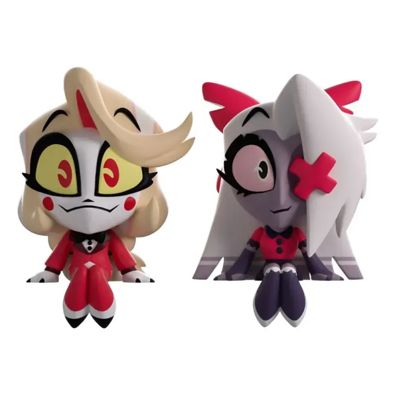 Beperkt Aanbod Hazbin Hotel - Figurines Monitor Buddiez Youtooz Charlie & Vaggie 6 cm