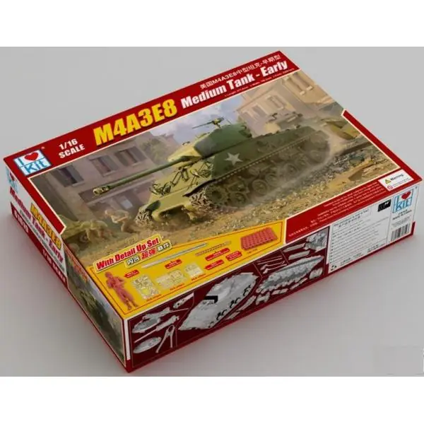 Nu Kopen Maquette Char Sherman M4A3E8 Medium Tank Early 1 16e – I love Kit
