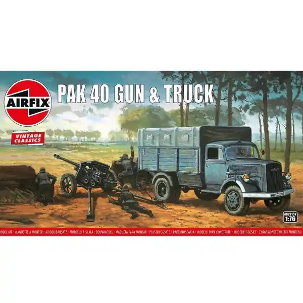 Gratis Retour Opel Blitz & Pak 40 Gun, Vintage Classic - 1 76e - Airfix - Airfix