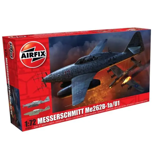 Messerschmitt Me262-B1a - 1 72e - Airfix - Airfix Bestel Nu