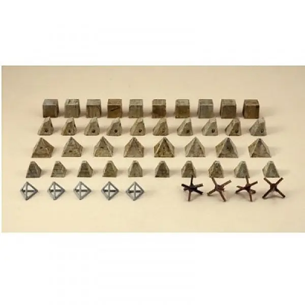 Obstacles anti-chars Italeri 1/72 - Italeri Exclusieve Aanbieding