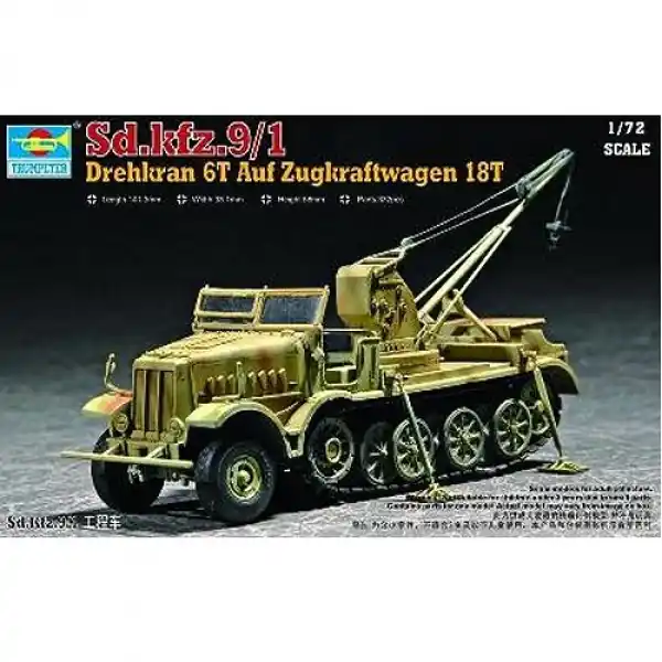 Veilige Betaling Drehkran 6t auf Zugkraftwagen 18t (Sd.Kfz. 9/1)- 1 72e - Trumpeter - Trumpeter