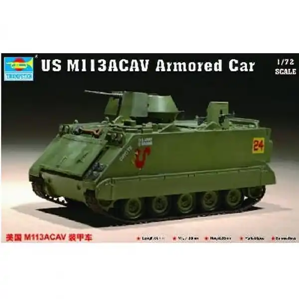 US M 113 ACAV Armored Car - 1 72e - Trumpeter - Trumpeter Exclusieve Aanbieding