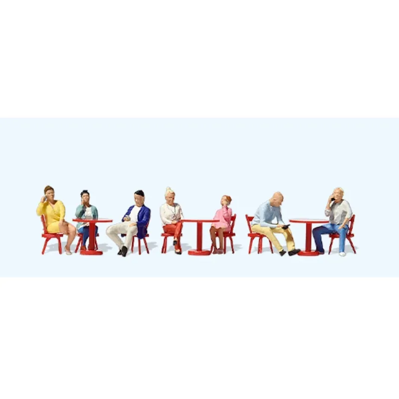 Weekendaanbieding Figurines Café WiFi Preiser 10807 HO