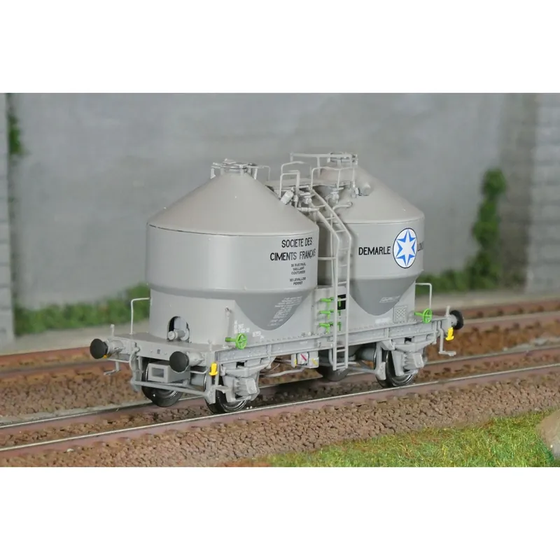 R37 HO43124 Wagons cimentier, DEMARLE LONQUETY, ep. IV Gratis Retour