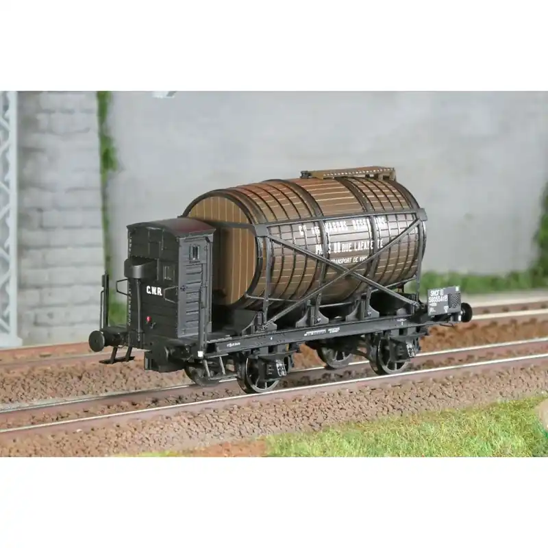 Uitverkoop Ls Models 30565 Wagon citerne OCEM Monofoudre, avec guérite, brun, Cie des WAGONS RESERVOIRS, SNCF