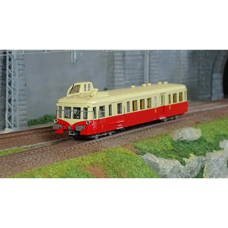 LS Models 10119S Autorail XBD 3943, Picasso, Rouge/Crème, 2ème classe, Nice, digital sonore Beperkt Aanbod