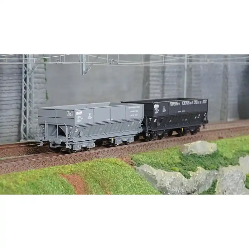 Laatste Versie Ls Models 31110 Set de 2 wagons Trémies DM, SAULNES et Forges Et Acieries du Nord et de l‘Est