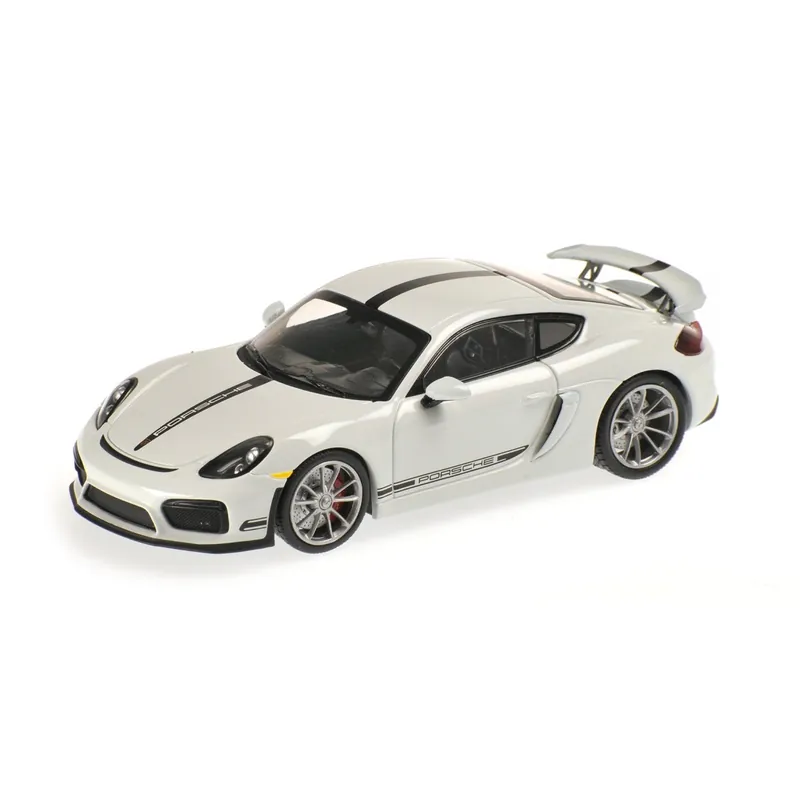Minichamps 870066120 Voiture Porsche Cayman GT4 Blanche Finale Uitverkoop