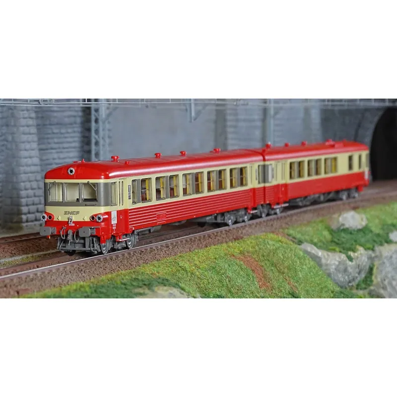 LS Models 10064 Autorail EAD X4691 - XR8688, rouge crème, décoration 1976, Lyon-Vaise Merkproduct