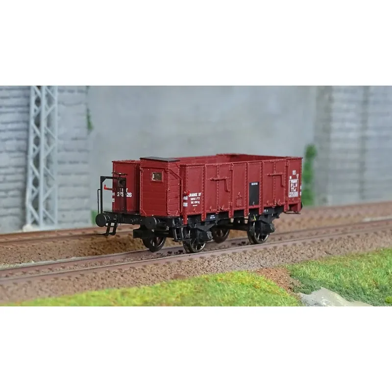 Ree Modeles WB825 Wagon Tombereau OCEM 19, brun, bois avec guérite, PLM Koop Vandaag