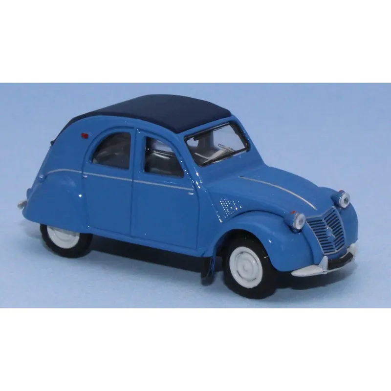SAI 6003 Citroën 2 CV 1958, AZLP 1958, bleu glacier, capote fermée bleu foncé et sièges bleus Superprijs