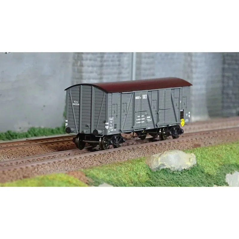 Ree Modeles WB772 Wagon TP Couvert, 4 portes, gris , PLM, ep. II Merkproduct