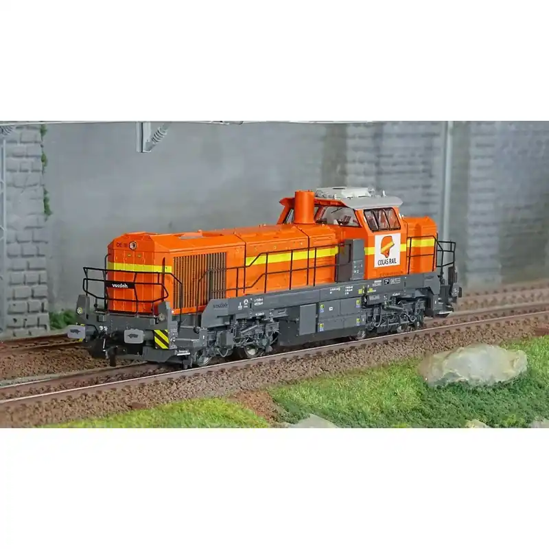 Hete Deal Jouef HJ2440S Locomotive diesel Vossloh DE 18, COLAS Rails, livrée orange/jaune, digitale sonore