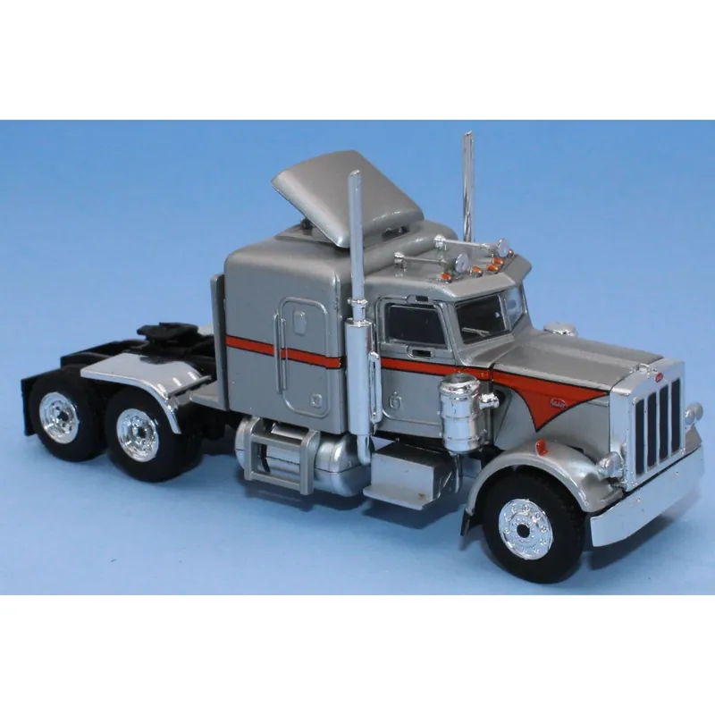 Camion Tracteur Peterbilt 359, gris argent / orange - Brekina 85712 Voordeelprijs