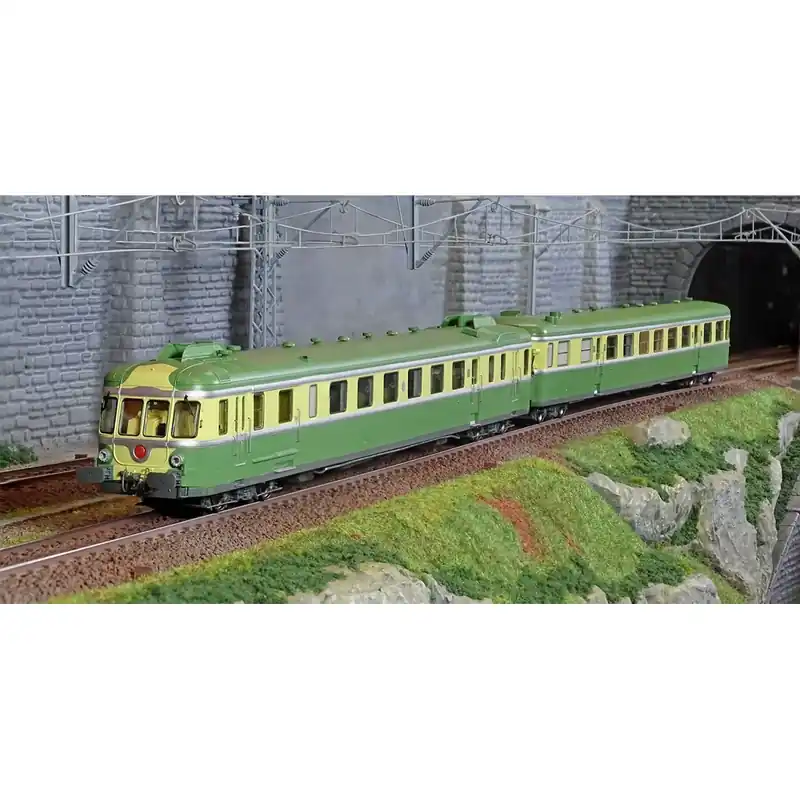 Hoge Kwaliteit Ree Modeles MB173.S Autorail RGP 2 X 2703, vert et jaune, SNCF, MARSEILLE, digital sonore